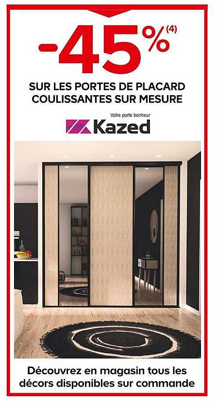 les portes de placard coulissantes sur mesure kazed