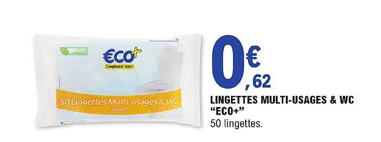 lingettes multi-usages & wc "eco+"