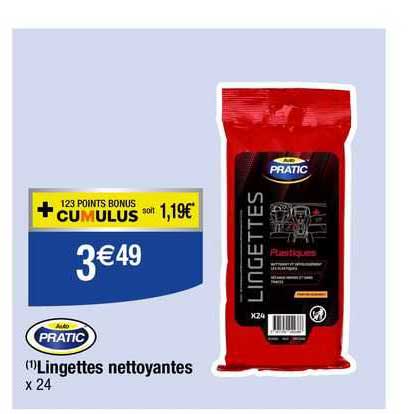 lingettes nettoyantes pratic