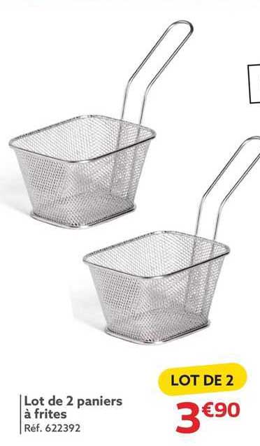 Lot De 2 Paniers à Frites