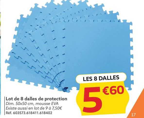 Lot De 8 Dalles De Protection
