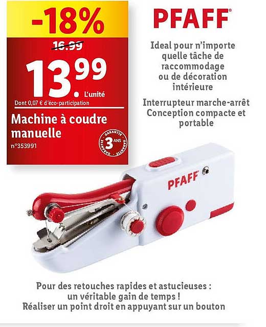 machine à coudre manuelle pfaff
