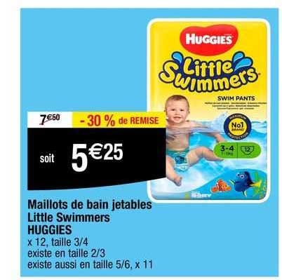 maillots de bain jetables little swimmers huggies