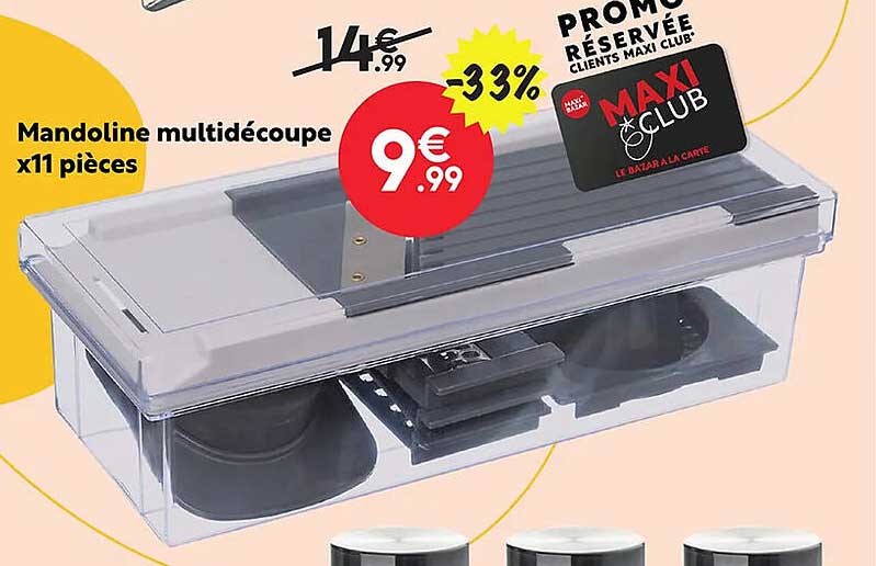 mandoline multidécoupe x11 pièces