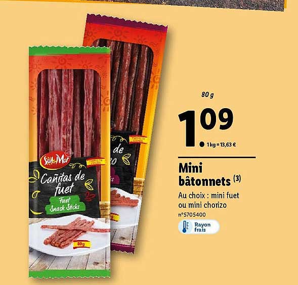 mini bâtonnets sol & mar