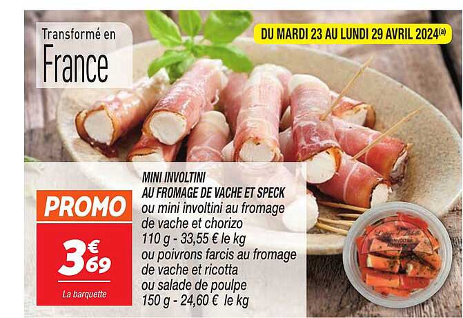 Mini Involtini Au Fromage De Vache Et Speck