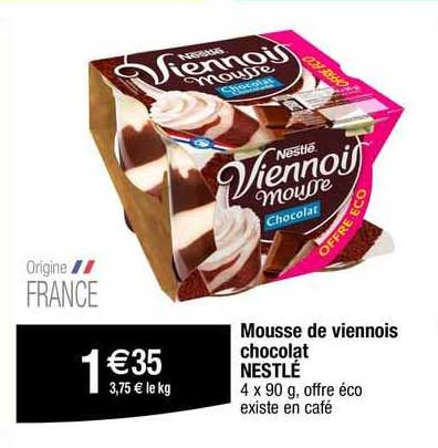 Mousse De Viennois Chocolat Nestlé
