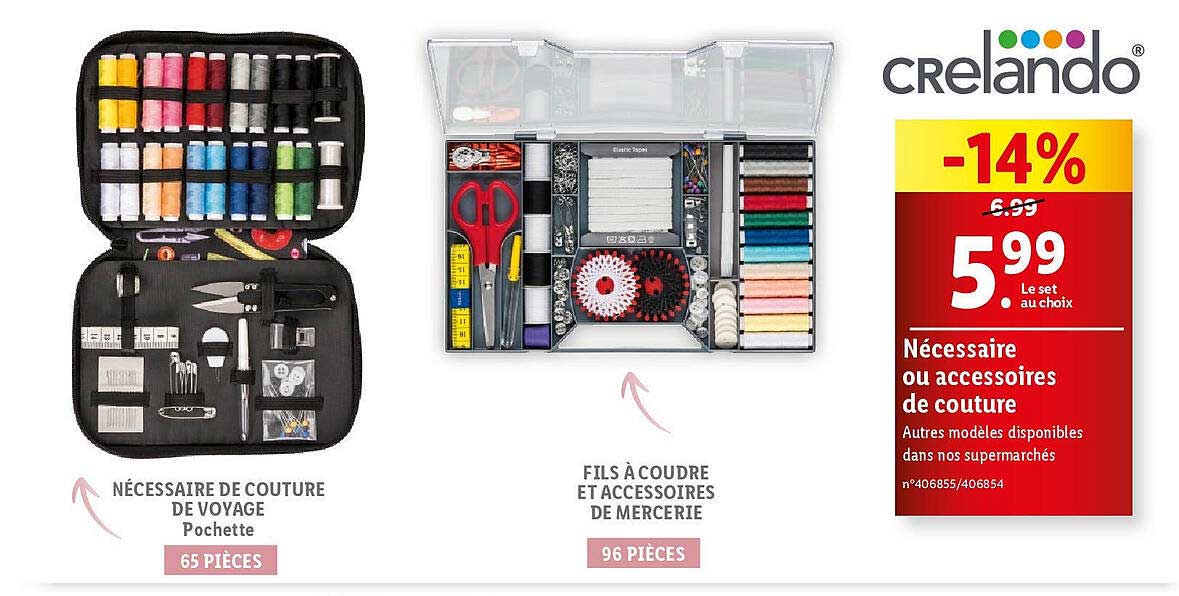 nécessaire ou accessoires de couture