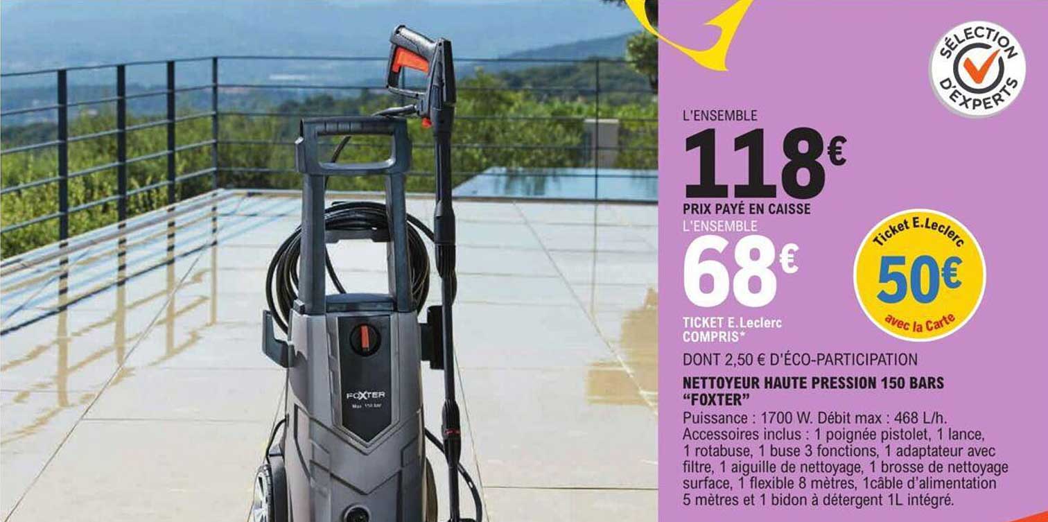 nettoyeur haute pression 150 bars foxter