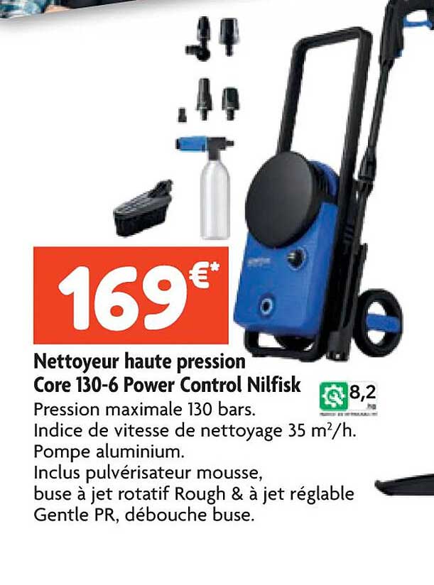 nettoyeur haute pression core 130-6 power control nilfisk