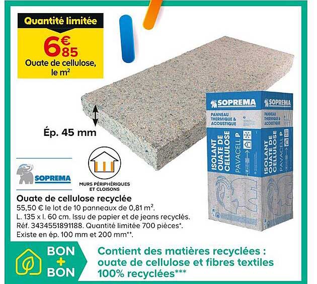 Ouate De Cellulose Recyclée Soprema