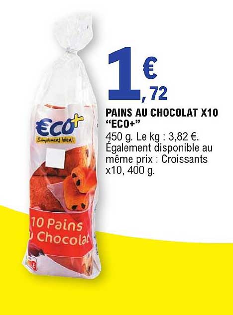 Pains Au Chocolat X10 "eco+"