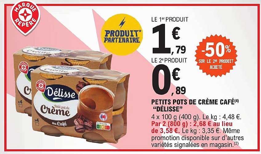 petits pots de crème café "délisse"