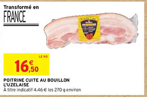 Poitrine Cuite Au Bouillon L'uzelaise