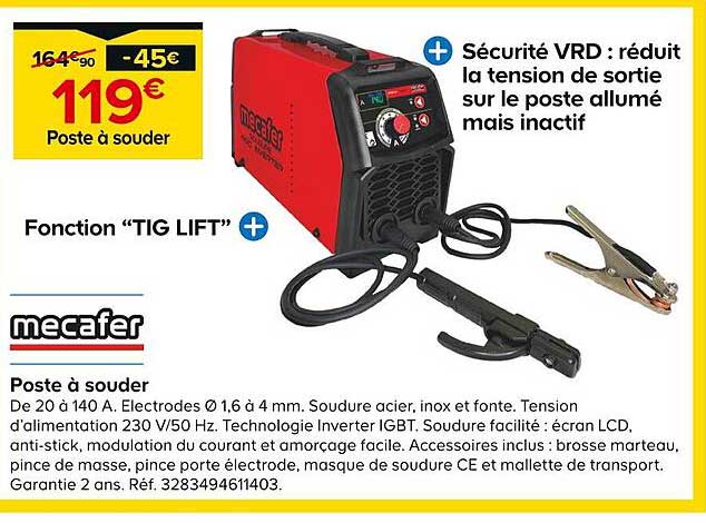 poste à souder mecafer