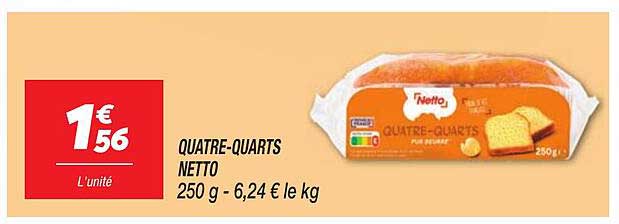 quatre-quarts netto