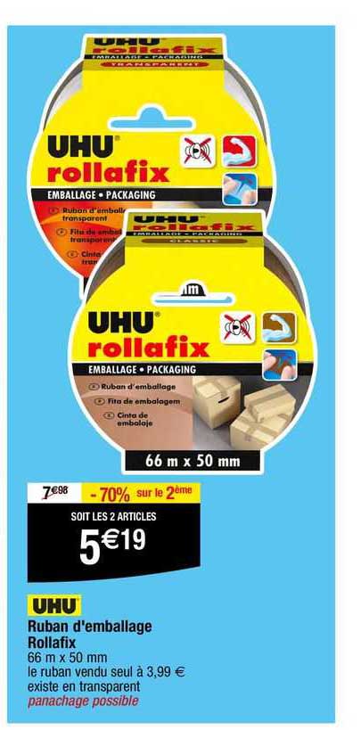 ruban d'emballage rollafix uhu