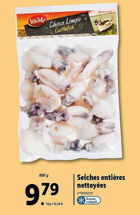 seiches entières nettoyées sol & mar