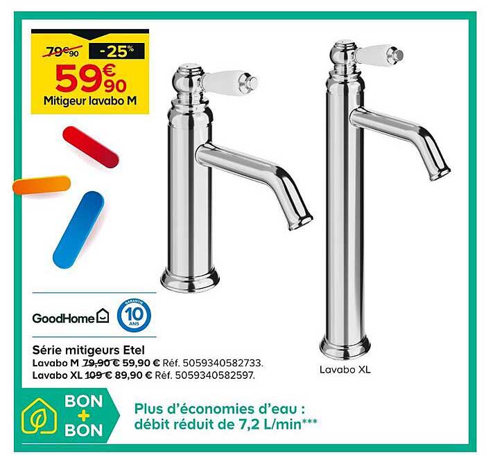 Série Mitigeurs Etel GoodHome