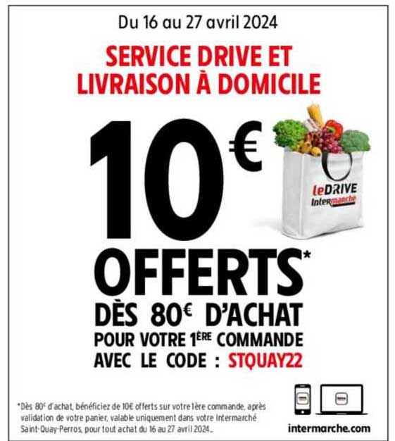 service drive et livraison à domicile