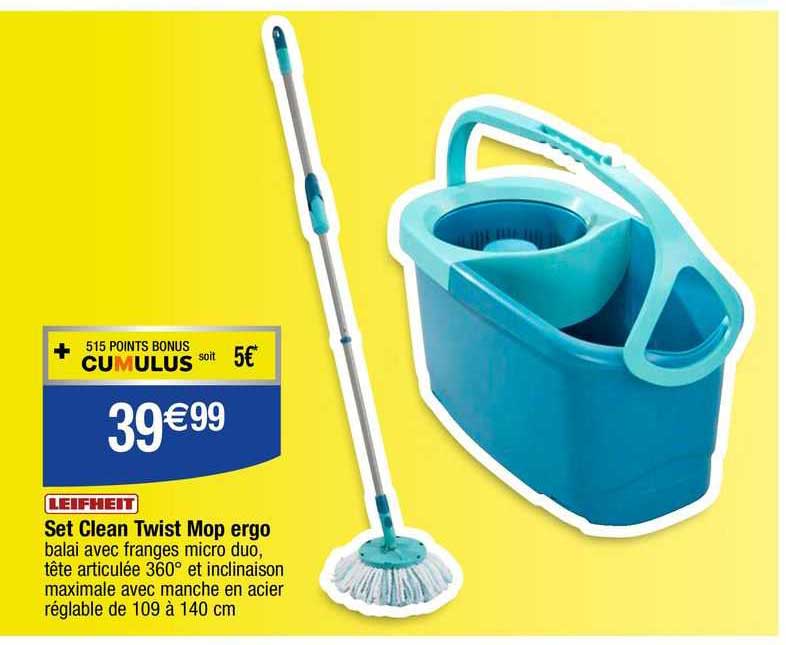 set clean twist mop ergo leifheit