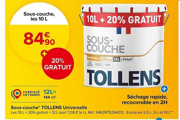 sous-couche tollens universelle