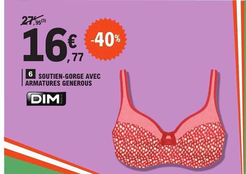 soutien-gorge avec armatures generous dim paris