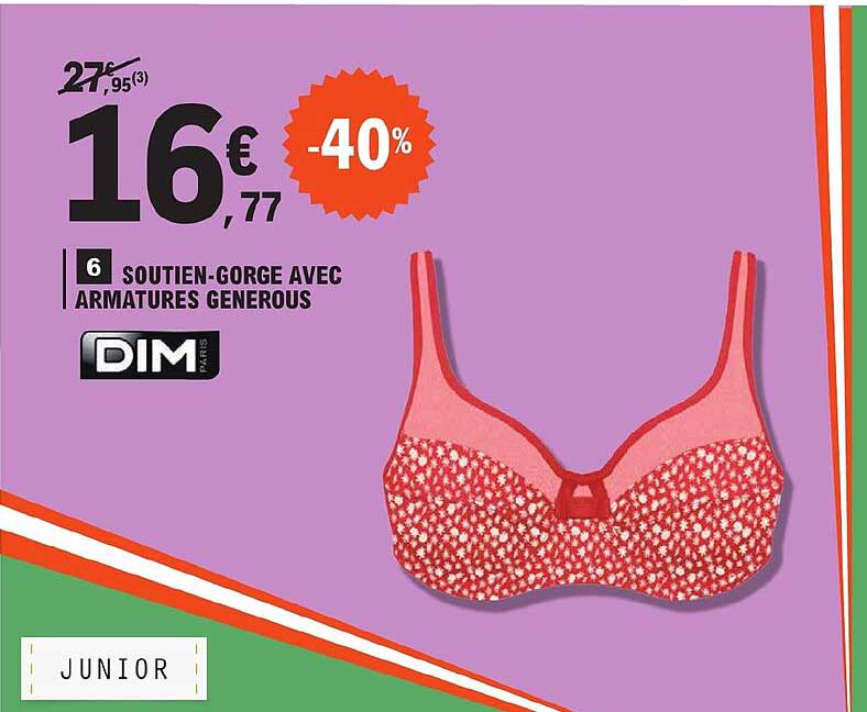 soutien-gorge avec armatures generous dim