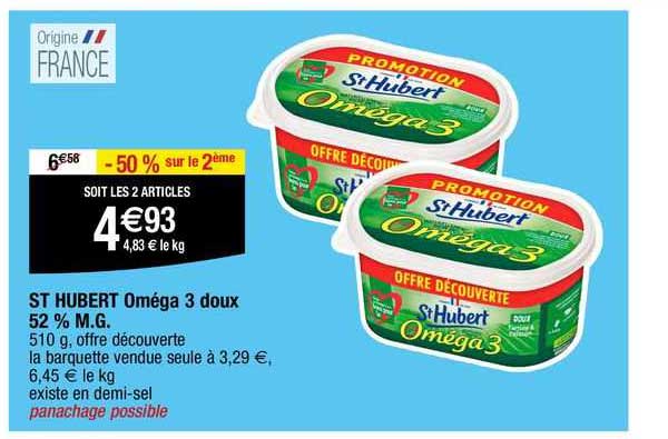 st hubert oméga 3 doux 52% m.g.