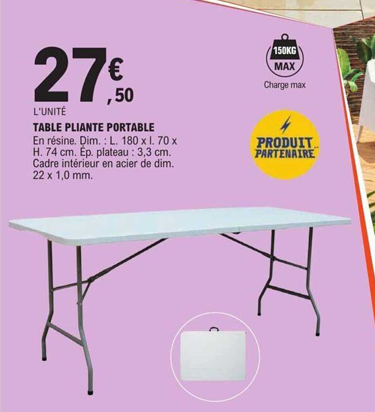 Table Pliante Portable