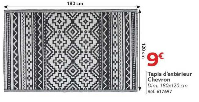 tapis d'extérieur chevron