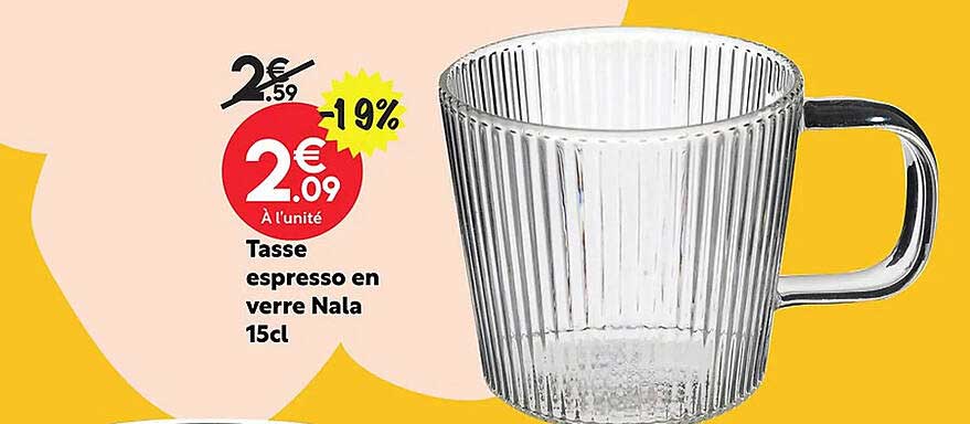 Tasse Espresso En Verre Nala 15 Cl