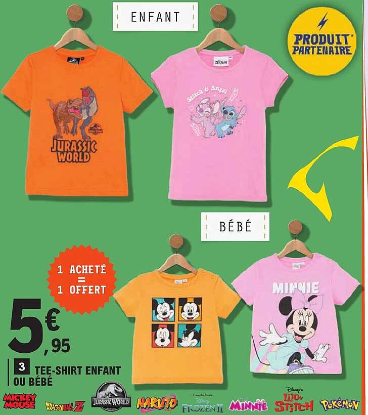 tee-shirt enfant ou bébé