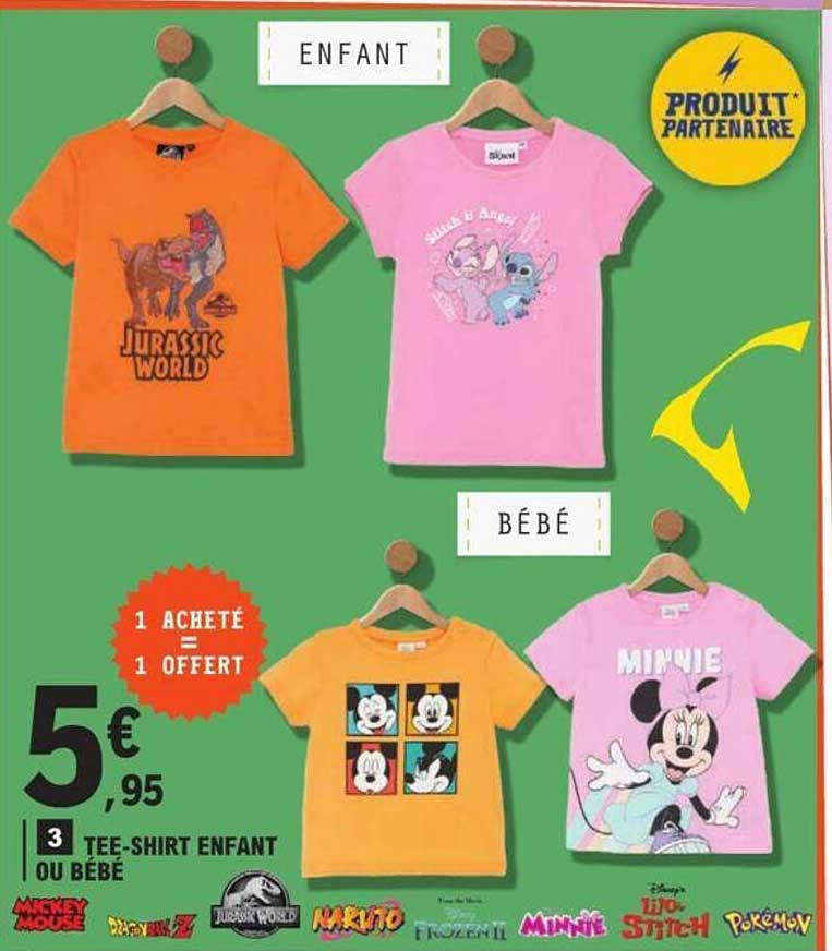 tee-shirt enfant ou bébé