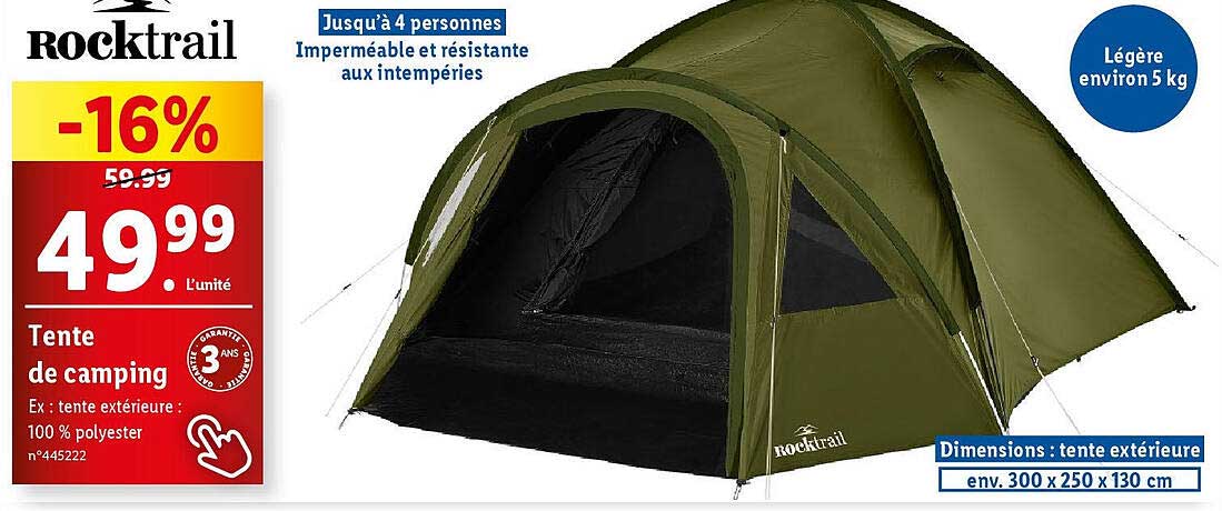 Tente De Camping Rocktrail