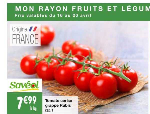 Tomate Cerise Grappe Rubis