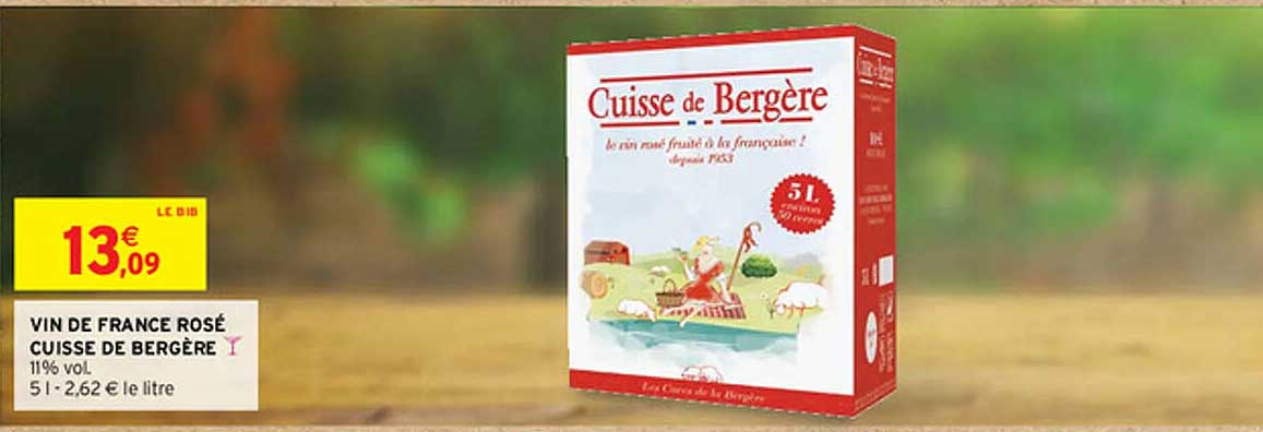 vin de france rosé cuisse de bergère