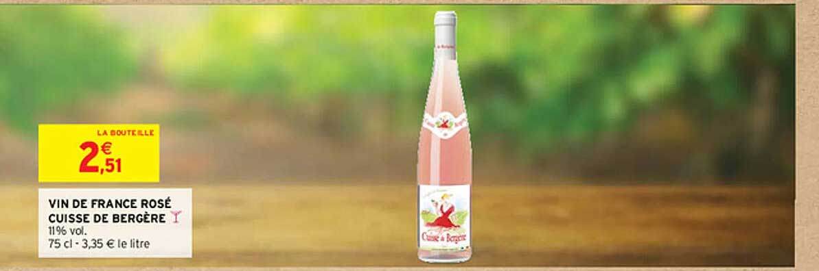 Vin De France Rosé Cuisse De Bergère