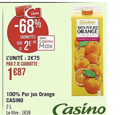 100% Pur Jus Orange Casino