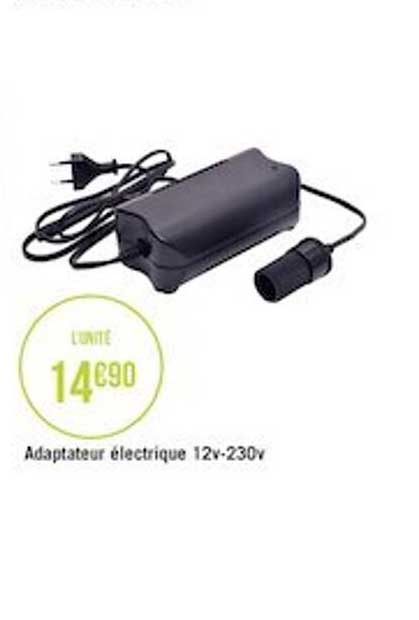 Adaptateur électrique 12v-230v