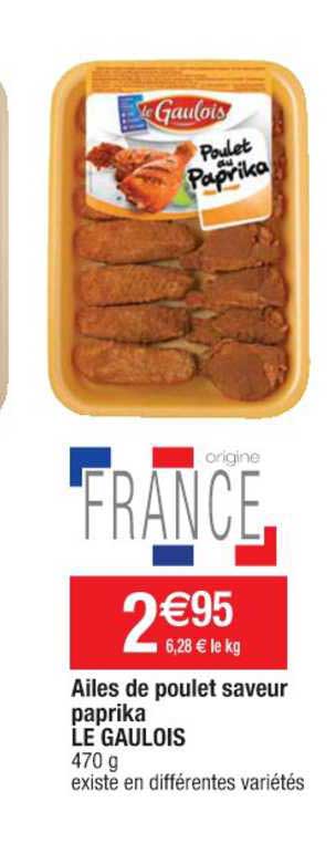 Ailes De Poulet Saveur Paprika Le Gaulois