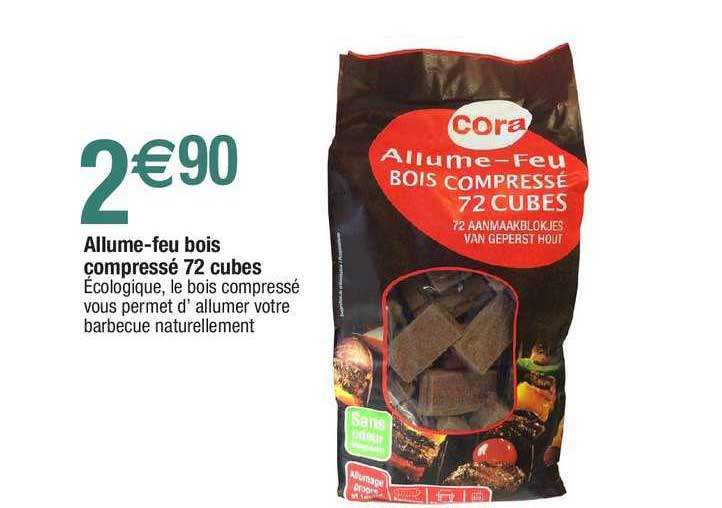 allume-feu bois compressé 72 cubes