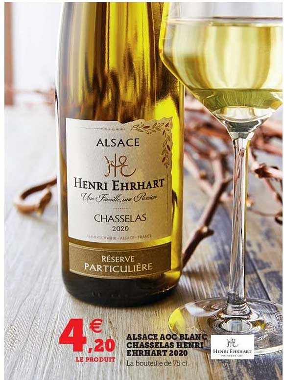alsace aoc blanc chasselas henri ehrart 2020