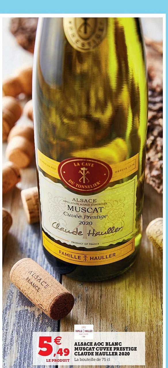alsace aoc blanc muscat cuvée prestige claude haller 2020