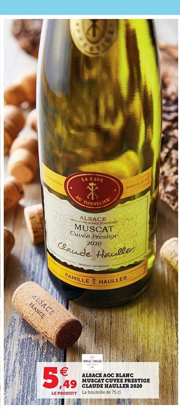 alsace aoc blanc muscat cuvée prestige claude haller 2020