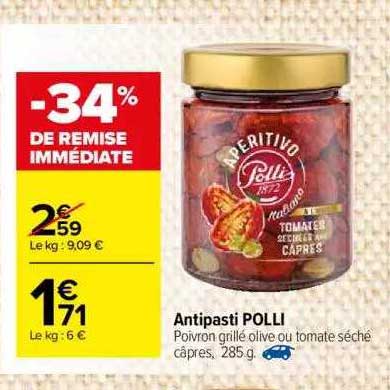 Antipasti Polli -34% De Remise Immédiate