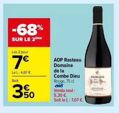 AOP Rasteau Domaine de la Combe Dieu