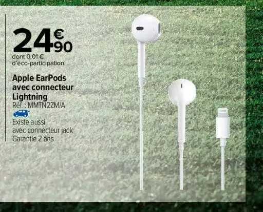 apple earpods avec connecteur lightning