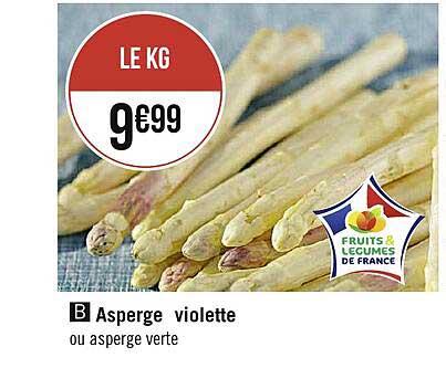 asperge violette ou asperge verte