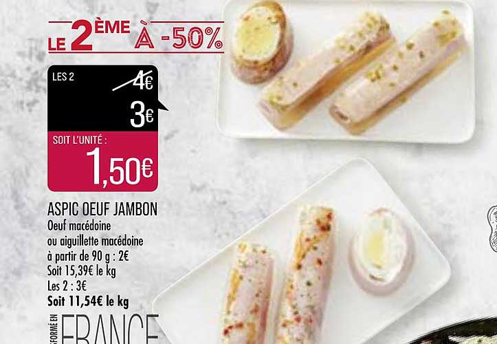 aspic œuf jambon